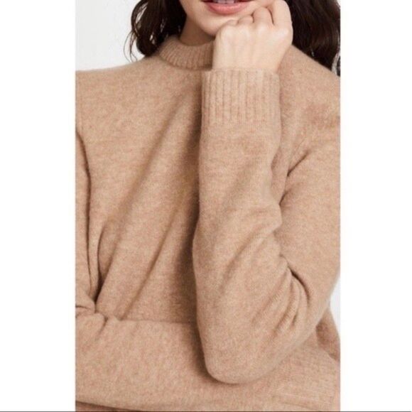 Jenni Kayne Puffy Crewneck Alpaca Wool Sweater - Picture 1 of 6